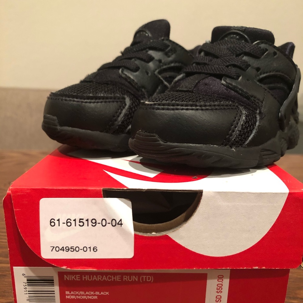 Nike Black Huarache Baby Kid Child 5c